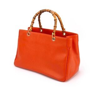 NWOT Piper Bamboo Tote in Orange
